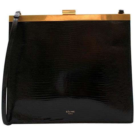 Celine Mini Lizard Clasp Bag 